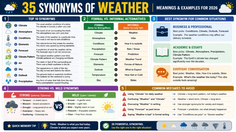 synonym of weather