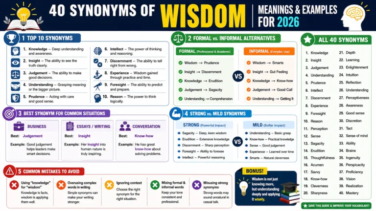 synonym of wisdom