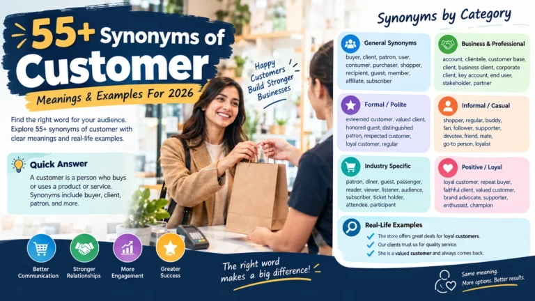 Synonyms of Customer