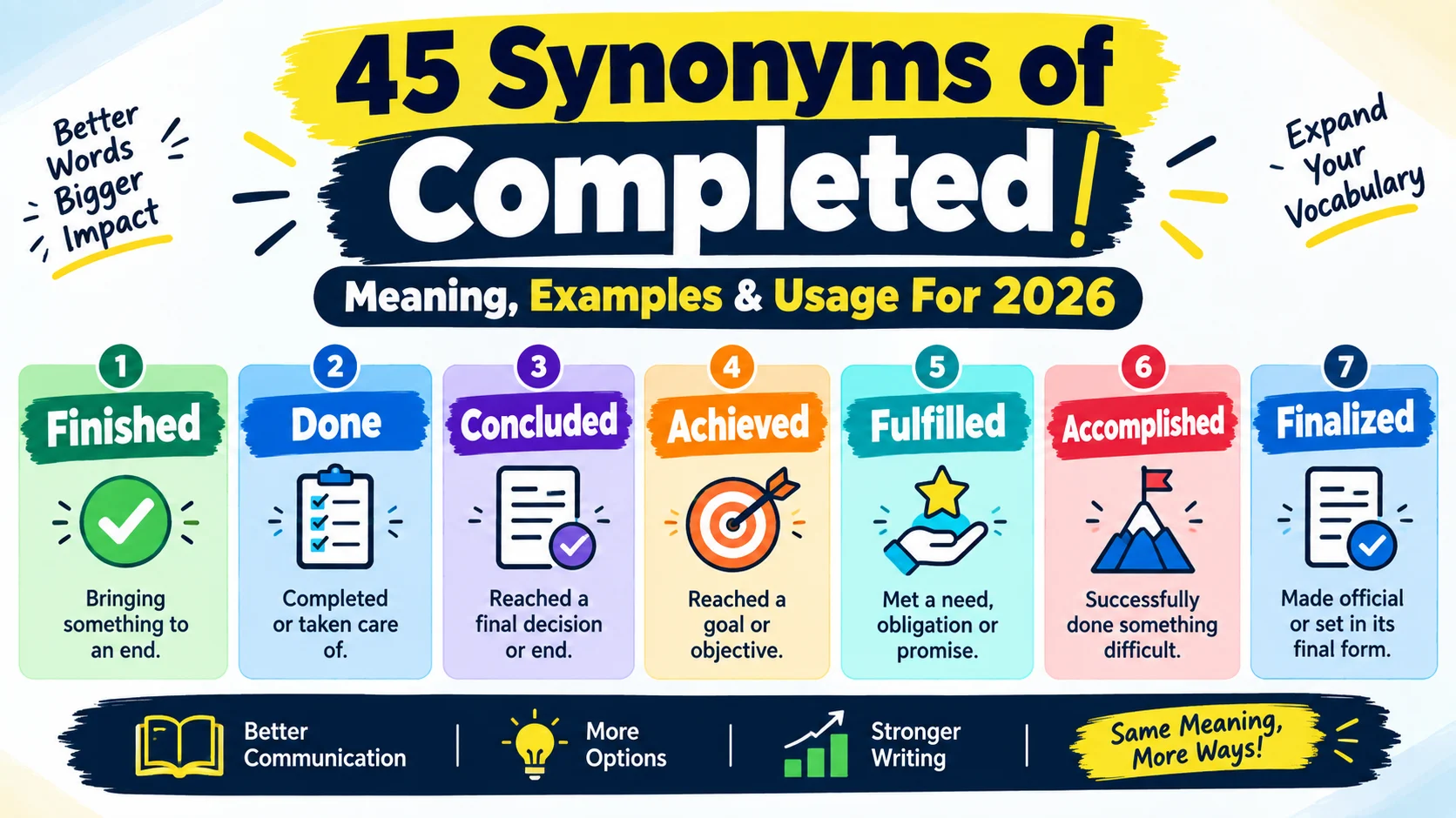 synonym of completed
