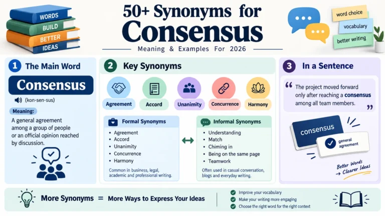 synonym of consensus