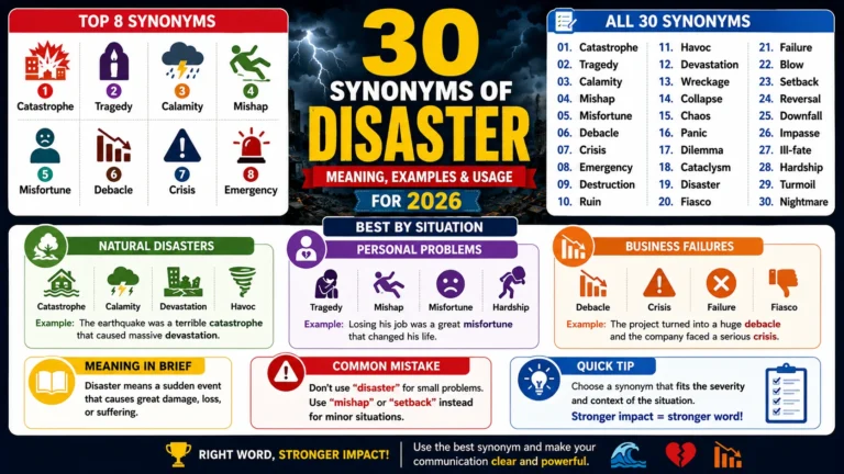 synonym of disaster