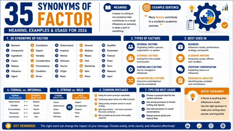 synonym of factor