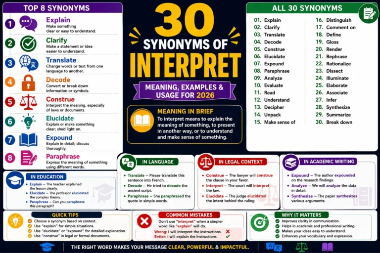 synonym of interpret