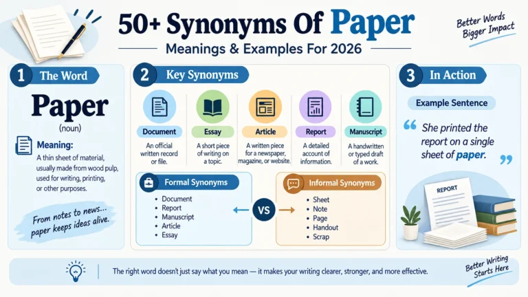 synonym of paper