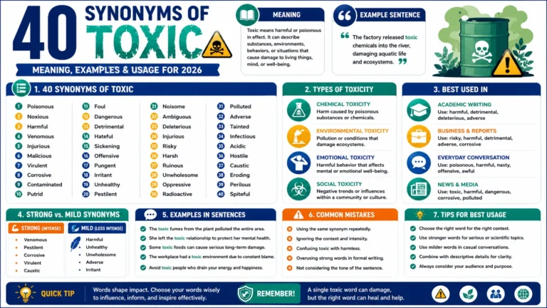synonym of toxic