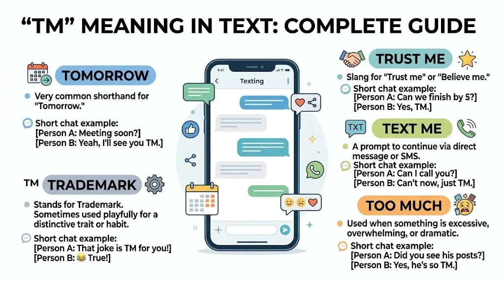 what do tm mean in text