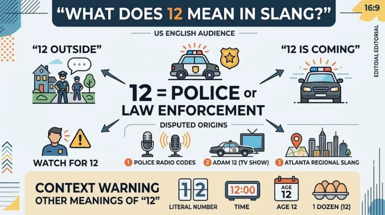 what does 12 mean in slang