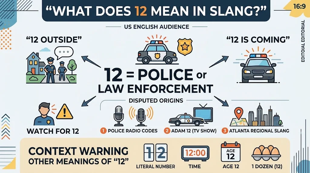 what does 12 mean in slang