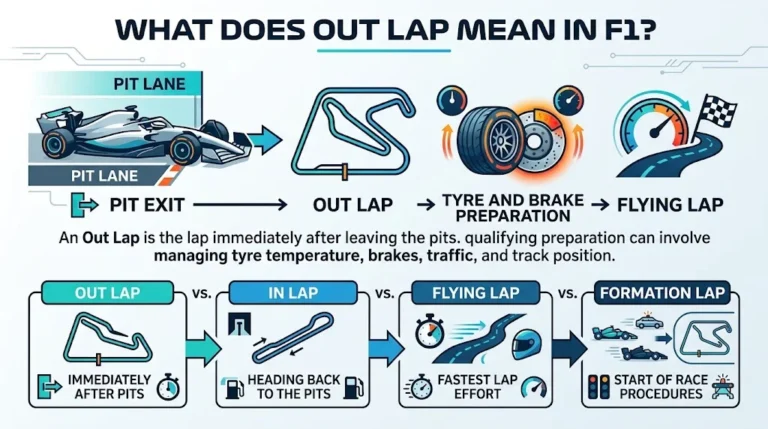 what does out lap mean in f1