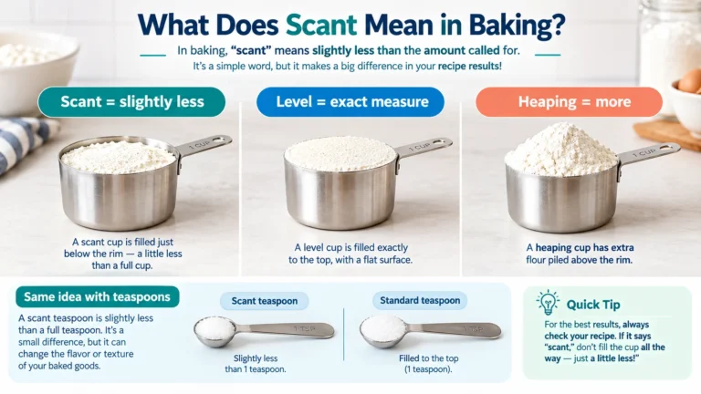 what does scant mean in baking