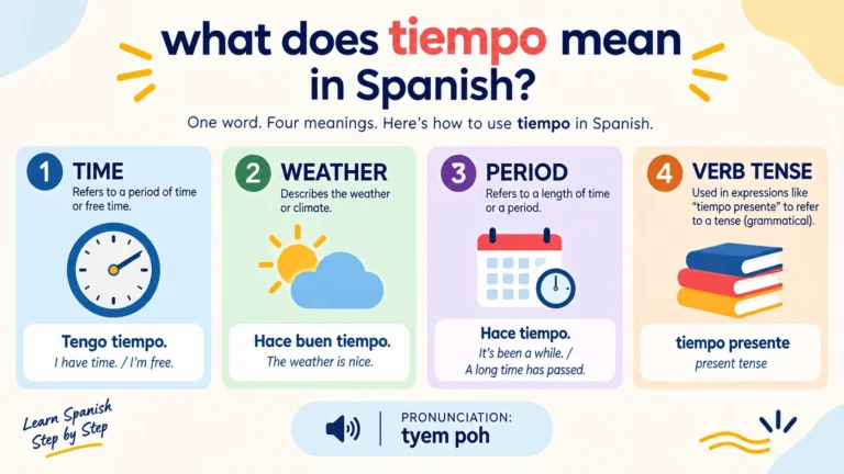 what does tiempo mean in spanish
