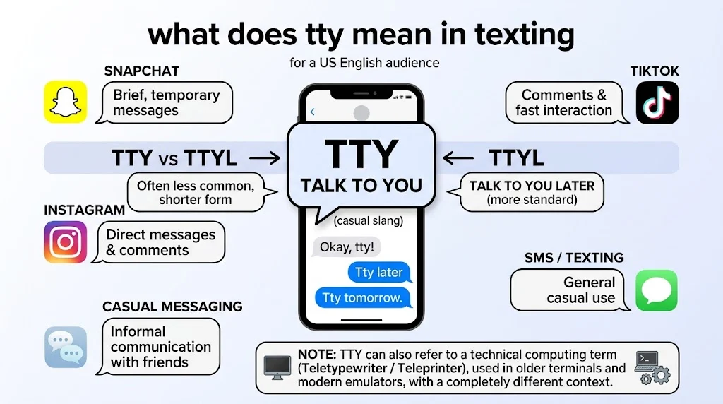 what does tty mean in texting