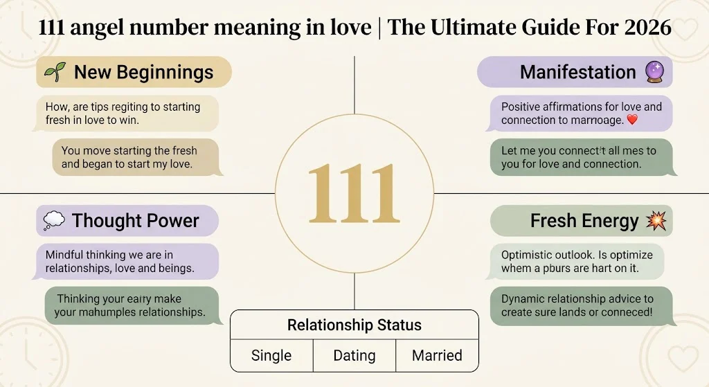 111 angel number meaning in love