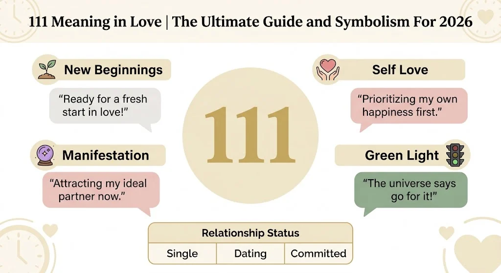 111 meaning in love