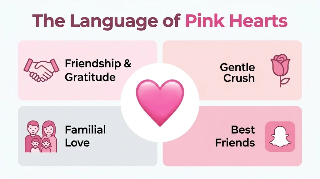 what does a pink heart mean