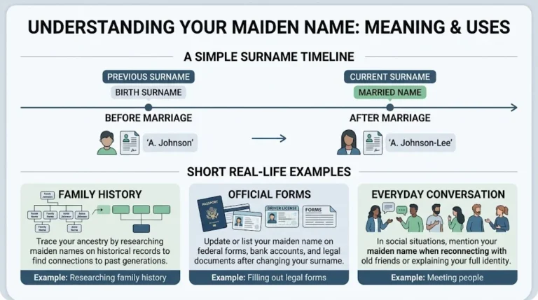 maiden name meaning