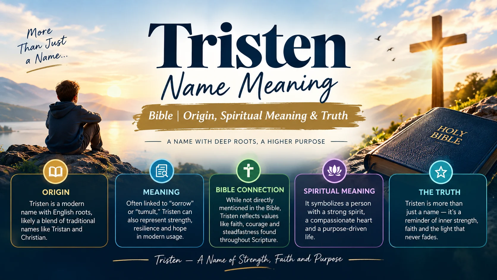 tristen name meaning bible